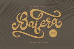Bafera: An Iconic Script Font for Editorial Design