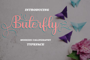 Buterfly: A Modern Script Font for Editorial Design