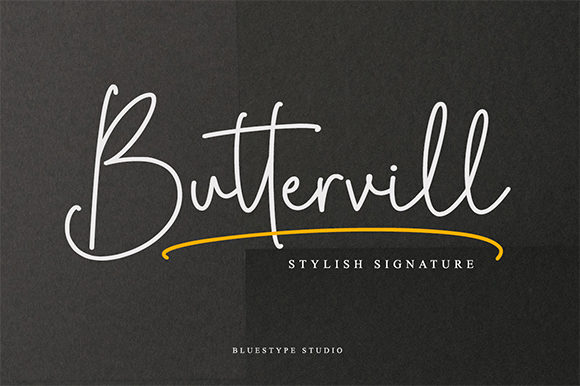 Buttervill: A Script Typeface for Authentic Editorial Design
