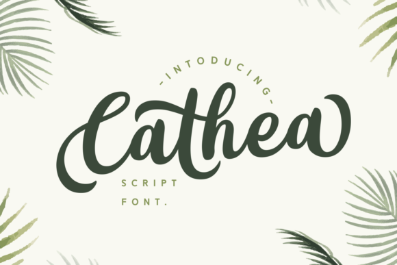 Cathea: A Bold Script Typeface for Editorial Design