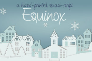 Equinox: A Hand-Crafted Script Font for Small Business Branding