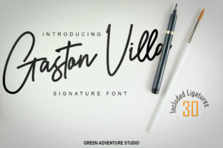 Gaston Villa: A Script Font for Editorial Design