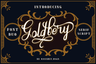 Goldbery: A Timeless Script Typeface for Elegant Editorial Design