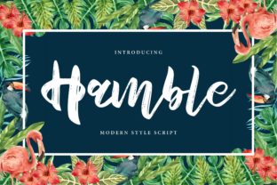 Hamble: A Playful Script Font for Brand Charm