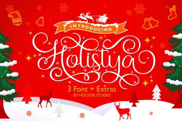 Holistya: A Festive Script Font for Editorial Design