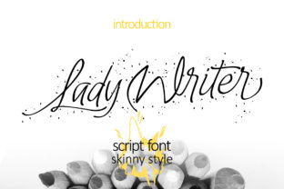 Lady Writer Skinny: A Refined Script Typeface