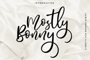 Mostly Bonny: A Playful Script Font for Crafters