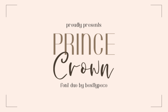 Prince Crown Typeface for Editorial Design