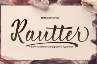 Rautter: A Modern Script Font for Editorial Design
