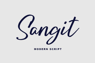 Sangit Typeface: Modern Script for Branding