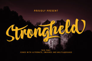 Strongheld: A Bold Script Font for Makers