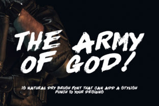 The Army of God: A Bold Display Font for Editorial Design
