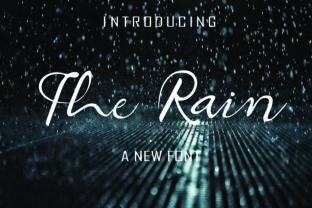 The Rain: A Script Font for Modern Marketers